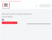 Tablet Screenshot of montrealdevelopers.com